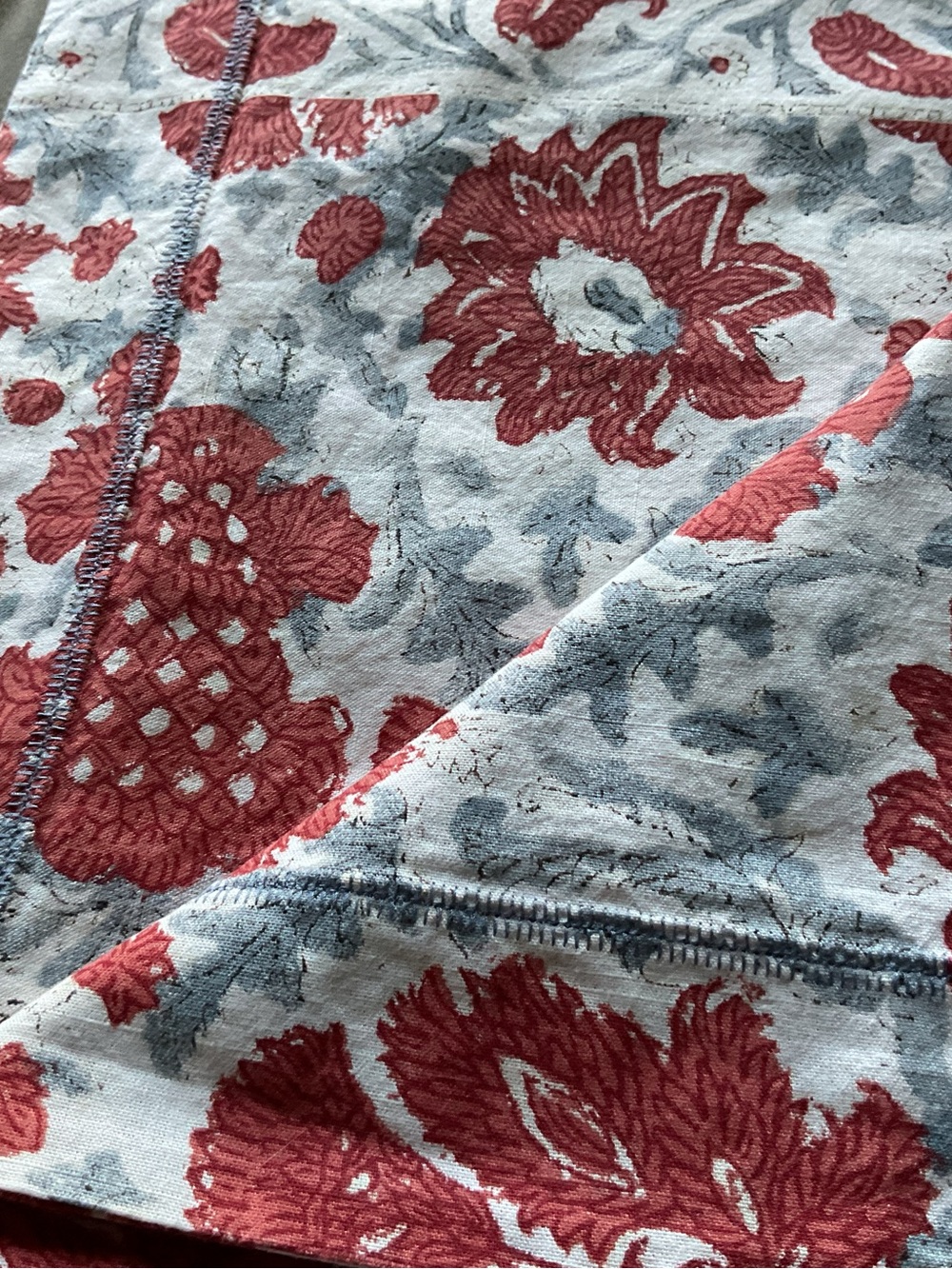 Lauren Ralph Lauren Kelsey Red Cream Bohemian Paisley King Duvet Cover Sets 3PCS - Picture 8 of 14